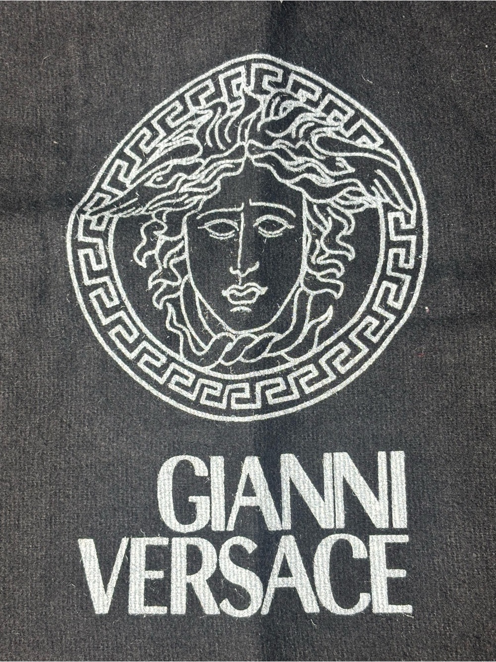 Versace Black and White Travel/Dust Bag with Medusa Logo - Picture 2 of 4
